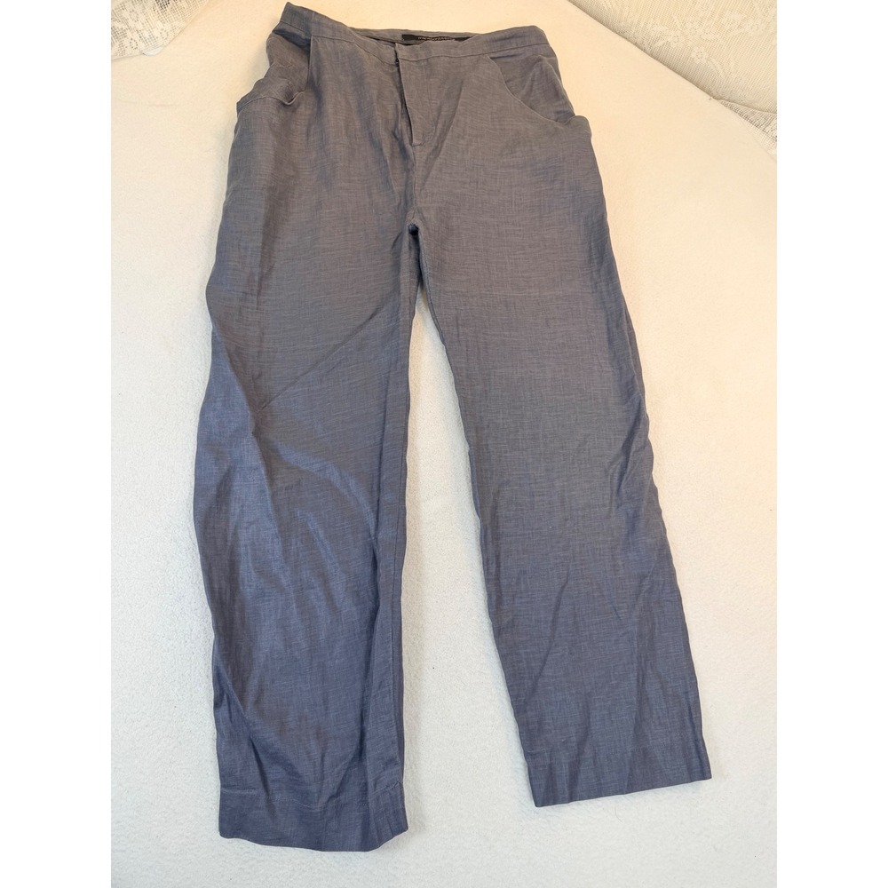 Maria Bonita Extra Trousers Women 44 Blue Gray Lightweight Professional